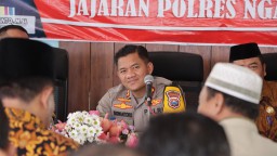 Polres Nganjuk Gelar Silaturahmi Kamtibmas di Kecamatan Wilangan, Cooling System Menjelang Pilkada Serentak 2024