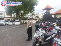 Polres Bandara I Gusti Ngurah Rai Lakukan Pengamanan Giat Ibadah Minggu di Gereja Ekklesia, Tuban