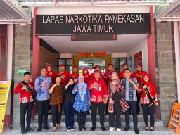 Lapas Narkotika Kelas IIA Pamekasan Kanwil Kemenkumham Jatim Ikuti Verifikasi Lapangan Menuju WBK