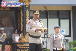 Kapolres Klungkung Pimpin Apel Gelar Pasukan Operasi Zebra Agung 2024