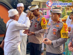 Kapolres Klungkung Bersama PJU Melaksanakan Persembahyangan Bersama