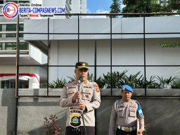 Kapolres Bandara Ngurah Rai Sampaikan Beberapa Arahan saat Apel Jam Pimpinan