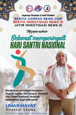 Pimpinan Media Berita-compasnews.com, Ucapkan Selamat Hari Santri Nasional 2024: Santri Sebagai Pilar Kebangsaan
