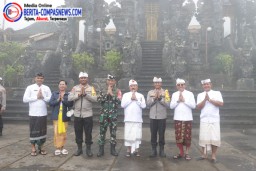 Hadiri Rakor Rangkaian Karya di Pura Pasar Agung, Kapolres Sampaikan Polres Klungkung Siap Amankan Kegiatan
