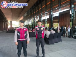 Polresta Denpasar Pengamanan Rakornas KPU RI Kampanye Pilkada 2024 di Sanur