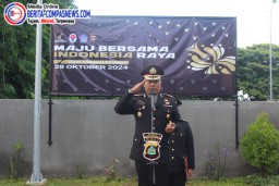 Polres Bandara Ngurah Rai Gelar Upacara Peringatan Hari Sumpah Pemuda