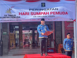 Maju Bersama Indonesia Raya, Lapas Narkotika Kelas IIA Pamekasan Kanwil Kemenkumham Jatim Gelar Upacara Peringatan Hari Sumpah Pemuda ke-96
