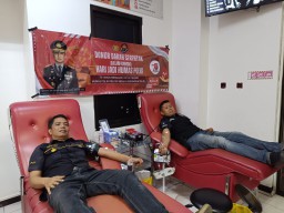 Bhakti Kesehatan Donor Darah Sihumas Polres Pelabuhan Tanjung Priok