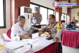 Hut Humas Polri ke-73, Polres Klungkung Gelar Donor Darah