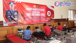 Bakti Kesehatan Donor Darah Polresta Denpasar Dalam Rangka Hari Jadi Humas ke-73 Tahun 2024