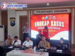 Satreskrim Polrestabes Surabaya Berhasil Ungkap Kasus Pencurian Emas Senilai Rp 350 Juta