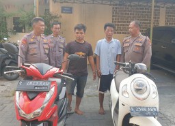 Polsek Kenjeran Amankan Dua Pelaku Pencurian Sepeda Motor TKP Bulak Banteng Lor