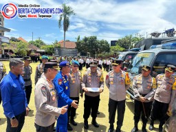 Kunker ke Polres Gianyar Kapolda Bali Cek Kesiapan Pam Pilkada