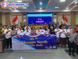 Polda Bali Gelar Minggu Kasih di Gedung Rupatama Polda Bali