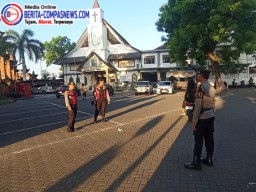 Polres Bandara Ngurah Rai Siapkan Pengamanan Giat Ibadah di Gereja Ekklesia