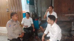Sambang Bhabinkamtibmas Sampaikan Pesan Cegah Tawuran dan Pilkada Aman, Damai
