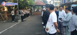 Polresta Denpasar Gelar Pengamanan Kampanye Blusukan Paslon 1 Yang Dihadiri Ketua Umum PSI