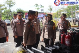 Birolog Polda Jatim Cek Ranmor dan Almatsus Dinas Polres Sampang, Jelang Pilkada 2024