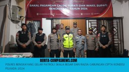Polres Bengkayang Gelar Patroli Skala Besar dan Razia Gabungan Cipta Kondisi Pilkada 2024