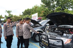 Jelang Pilkada Serentak 2024, Birolog Polda Jatim Cek Ranmor dan Almatsus Polres Bangkalan