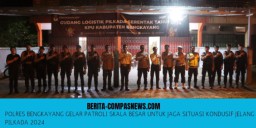 Polres Bengkayang Gelar Patroli Skala Besar Untuk Jaga Situasi Kondusif Jelang Pilkada 2024