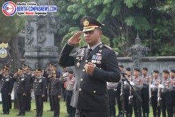 Peringati Hari Pahlawan Polres Klungkung Laksanakan Upacara Bendera