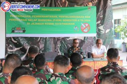 Kodim 1619/Tabanan Gelar Sosialisasi P4GN Bagi Prajurit Dan PNS Cegah Penggunaan Narkoba di Lingkungan TNI