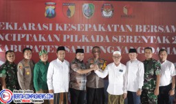Ciptakan Pilkada Kabupaten Sampang Damai, Polres Sampang Gelar Deklarasi Bersama Kapolda Jawa Timur