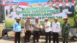 Polresta Denpasar Dukung Program Ketahanan Pangan Nasional Melalui Penanaman Serentak