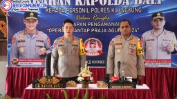 Kunker ke Polres Klungkung, Kapolda Bali Tegaskan Netralitas Polri di Pilkada Adalah Harga Mati