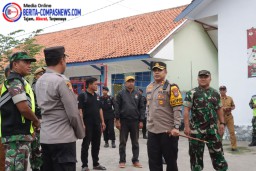 Kapolres Sampang dan Dandim 0828/Sampang Laksanakan Patroli Kamtibmas, Jelang H- 2 Pilkada Serentak