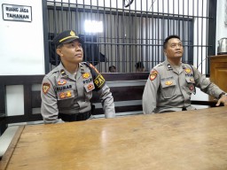 Tingkatkan Kewaspadaan Perwira Pengawas Polres Kawasan Bandara Kontrol Tahanan