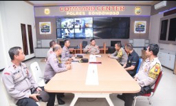 Pamatwil III Polda Jatim Lakukan Pengecekan di Polres Bondowoso