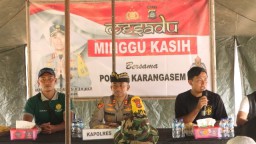 Minggu Kasih, Kapolres Karangasem Ajak Siswa Dukung Ketahanan Pangan dan Jaga Kamtibmas
