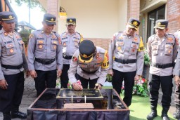 Kapolres Karangasem Resmikan Pos Penjagaan Baru di Penghujung Tahun 2024
