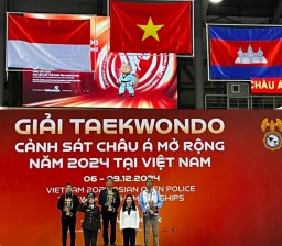 Tim Garuda Bhayangkara Presisi Juara Umum ke-2 Di Ajang Taekwondo Polisi Terbuka Vietnam
