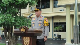 Polres Nganjuk Gelar Upacara Penutupan Latja Diktuk Bintara Polri Gelombang II TA 2024