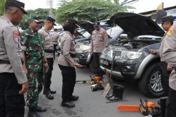 Polres Sampang Gelar Apel Pasukan Kesiapsiagaan Penanganan Bencana Alam Hidrometeorologi