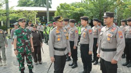 Apel Gelar Pasukan Operasi Lilin Semeru 2024, Polres Nganjuk Nyatakan Siap Amankan Nataru