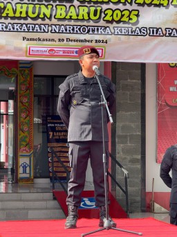 Lapas Narkotika Kelas IIA Pamekasan Gelar Apel Siaga Sambut Natal dan Tahun Baru, Komitmen Jaga Keamanan dan Pelayanan Prima
