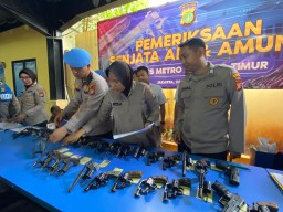 Cegah Penyalahgunaan Dan Penyimpangan, Wakapolres Metro Jakarta Timur Lakukan Pemeriksaan Senjata api