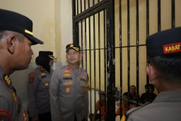 Wakapolrestabes Surabaya Pastikan Keamanan dan Kondisi Para Tahanan