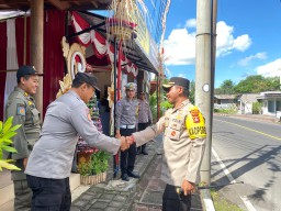 Kapolres Klungkung Cek Kesiapan Posyan Goa Lawah Terima Wasops Mabes Polri