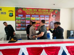 Kapolsek Cakung Lakukan Pengecekan Pos Pelayanan Natal 2024 dan Tahun Baru 2025 di Terminal Bus Terpadu Pulogebang