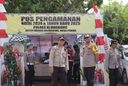 Kapolres Klungkung Cek Pos Terpadu dan Pos Pengamanan Operasi Lilin Agung 2024
