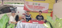 Ngopi Kamtibmas : Bhabinkamtibmas Malaka Sari Bersama Warga Jaga Keamanan Lingkungan