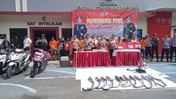Penghujung Akhir Tahun 2024, Polres Bangkalan Gelar Konferensi Pers