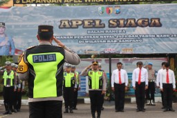 Siap Amankan Malam Tahun Baru 2025 Dikawasan Sampang Kota, Polres Sampang Siapkan 189 Personil Polri