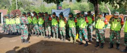 Anggota Koramil 0822/01 Bondowoso Laksanakan Giat Latihan Antar Kecabangan Batalyon Infantri 411/Pandawa Brigif