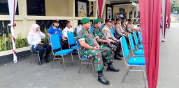 Bersama Dandim, Danramil 0822/01 Bondowoso Hadiri Apel Gelar Pasukan Ops Lilin Semeru 2024 